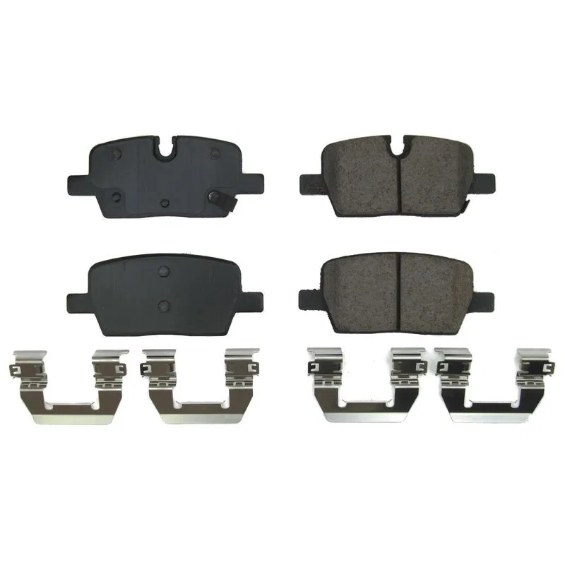 17-2303 – POWERSTOP Brake Pad, FMSI Number D2303 Ceramic Brake Pads Set Of 4 With Premium Stainless Steel Hardware